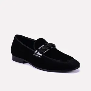 Crisp Trim Easy Slip James Black Formal Shoes 0111008