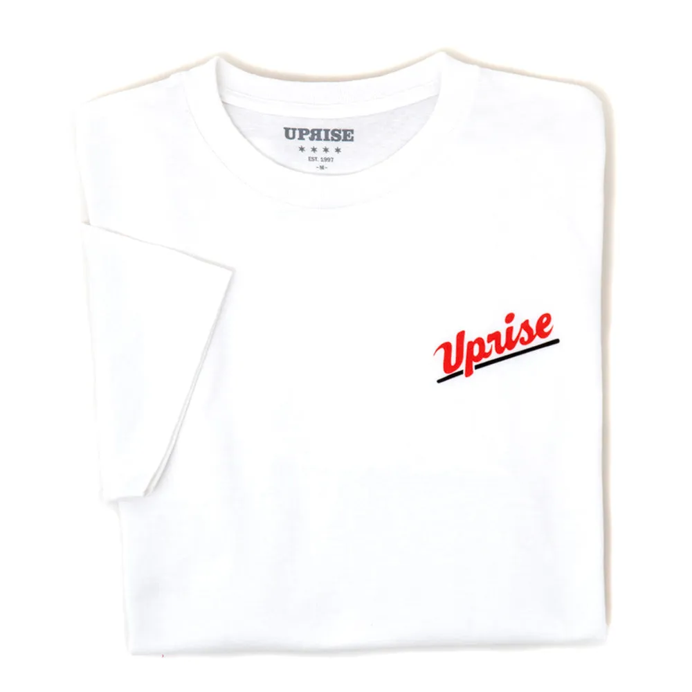 spandex blend Jamieson T-shirt (White/Red-Black)