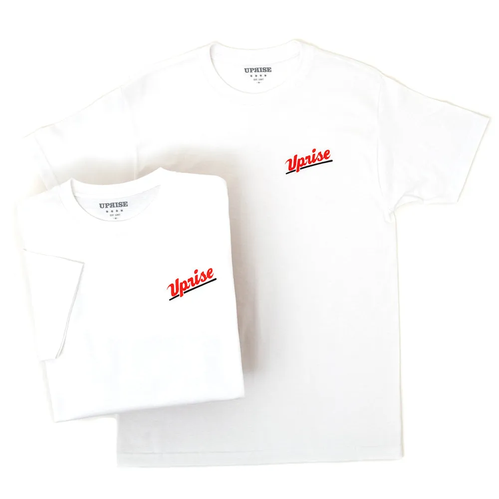 Ruffled edges Jamieson T-shirt (White/Red-Black)