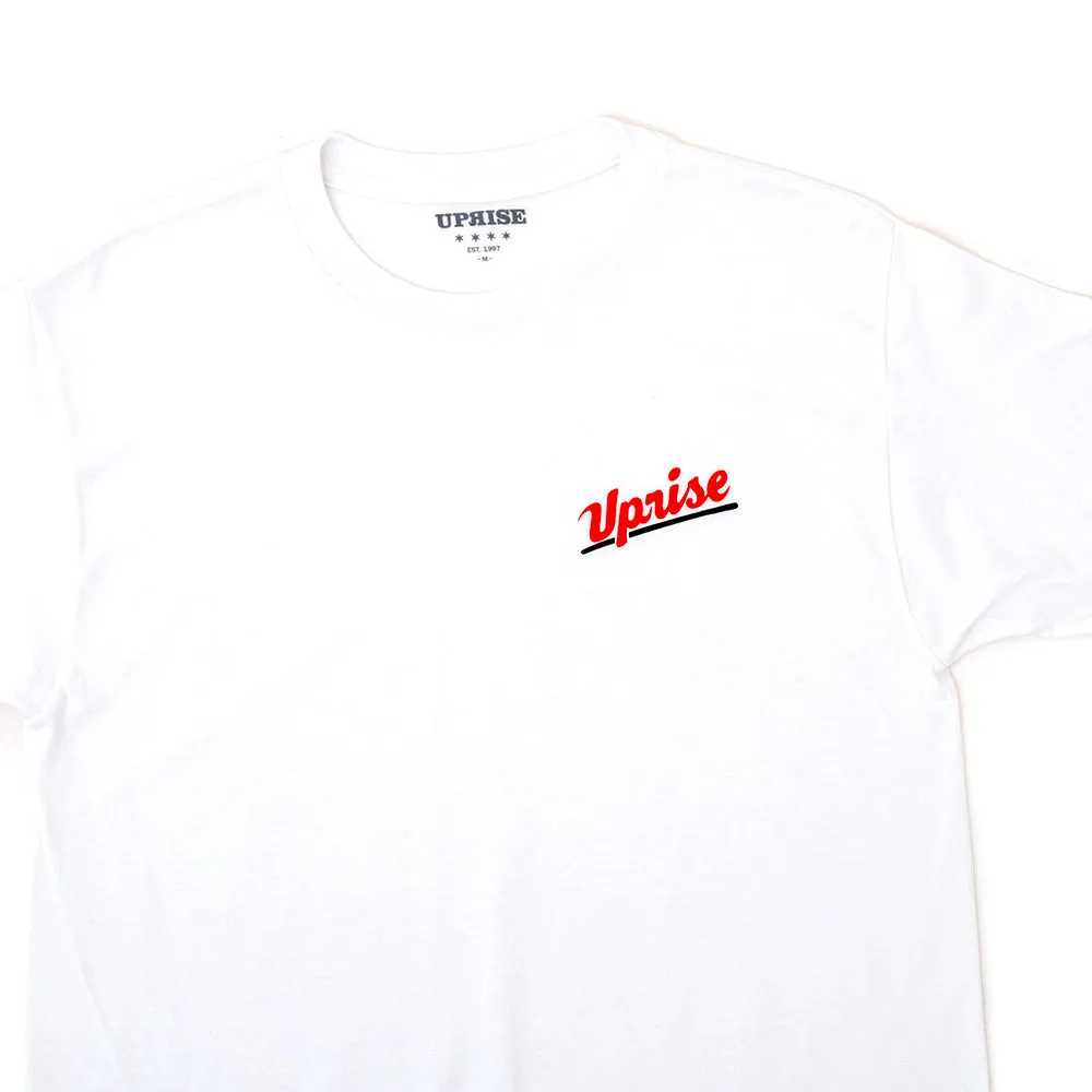 Modern Style Trend Soft Base Jamieson T-shirt (White/Red-Black)
