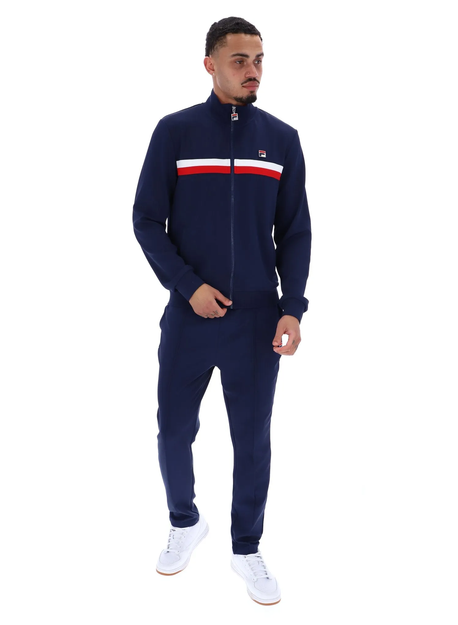 Jason Colour Block Track Jacket shiny accents