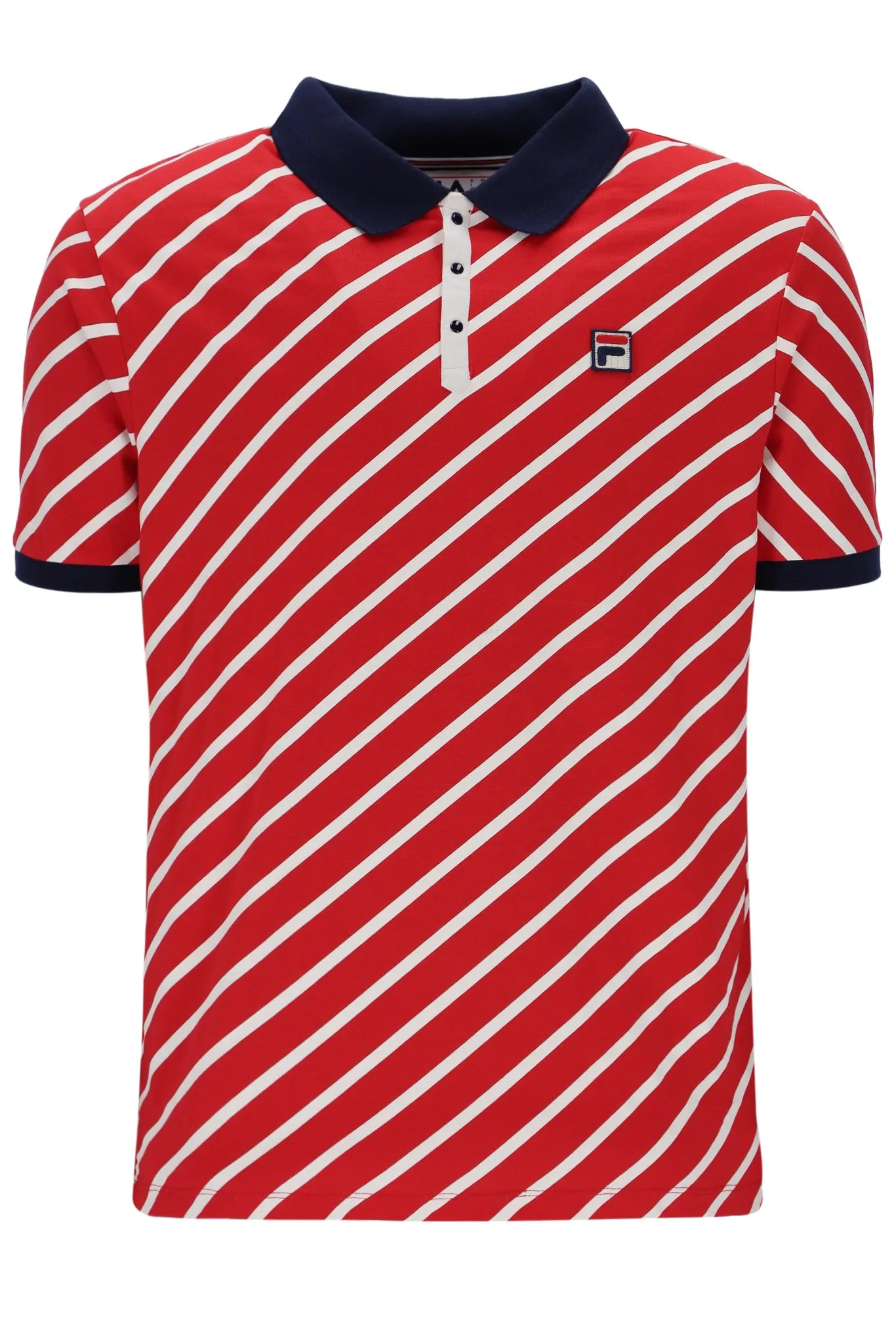 Textured Surface Seamless construction Jaye Diagonal Stripe Polo