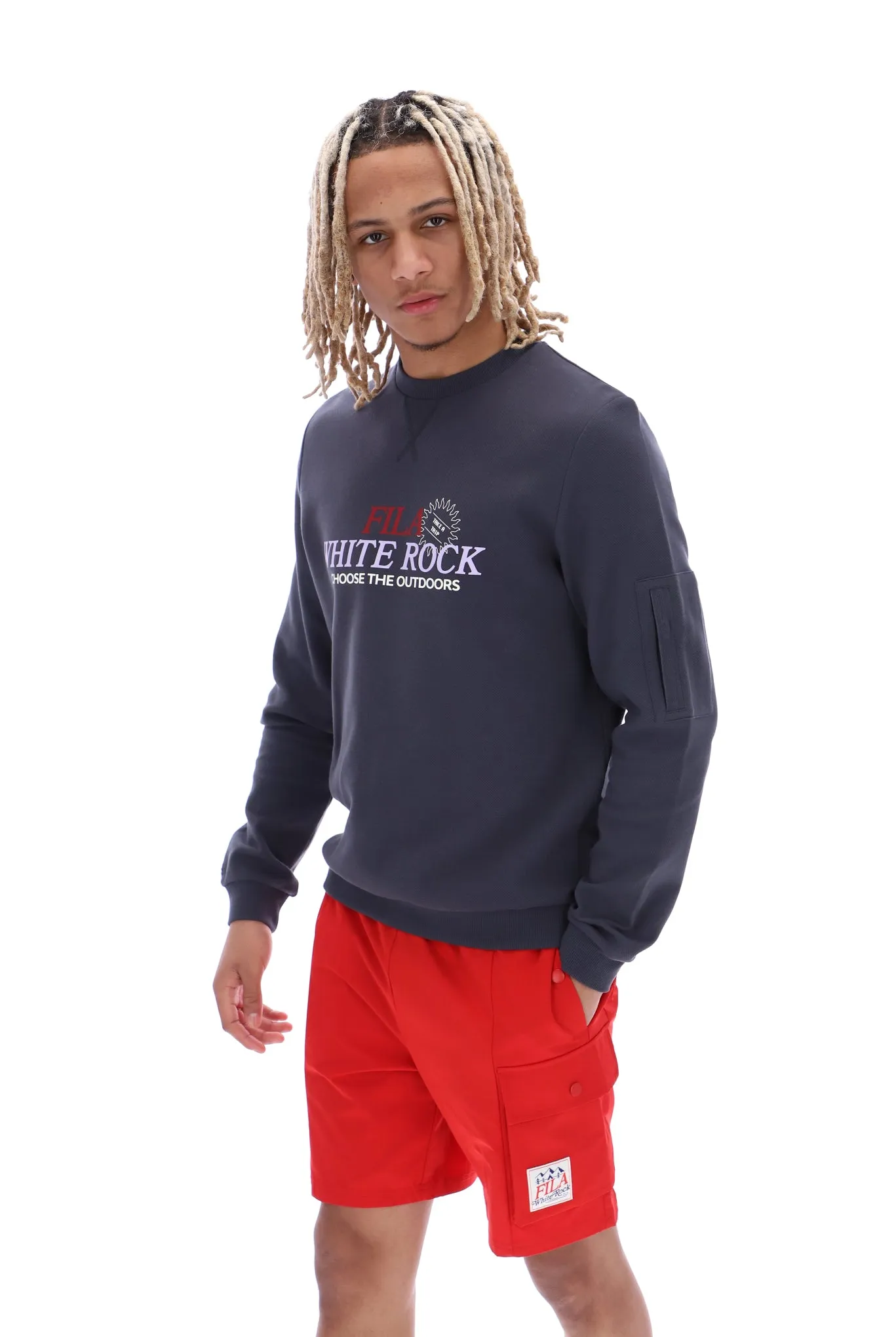 John Sleeve Pocket Crew Sweatshirt snowboarding suitable running suitable