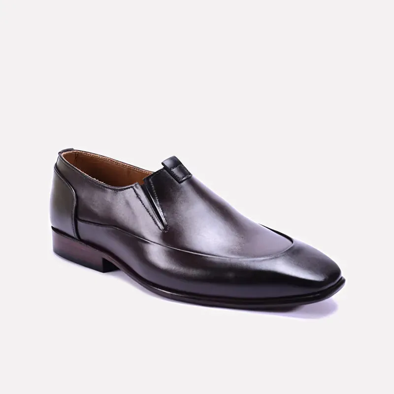 Julian Brown Slip On Dress Shoes 0111146 Clean Lines