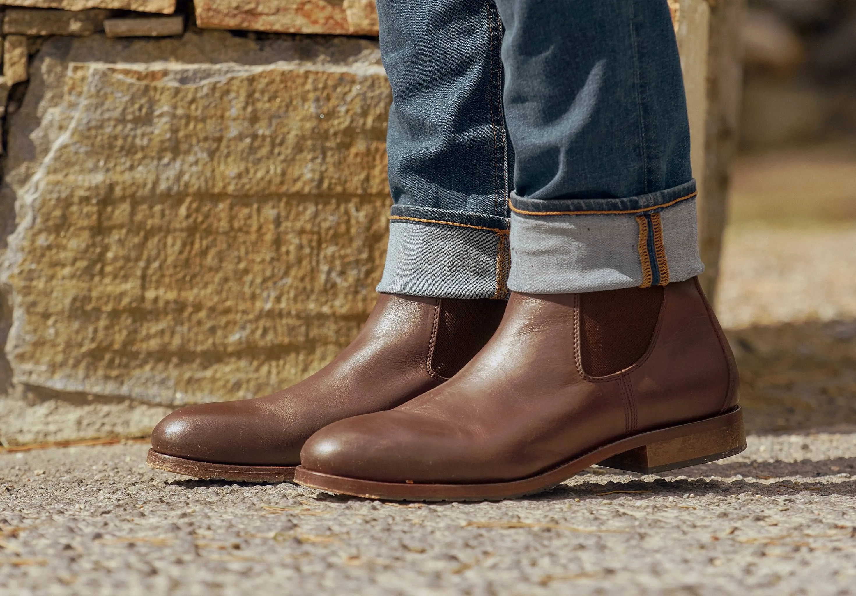 Kerry Leather Soled Chelsea Boot - Mahogany Quick Drying Adventure Journey