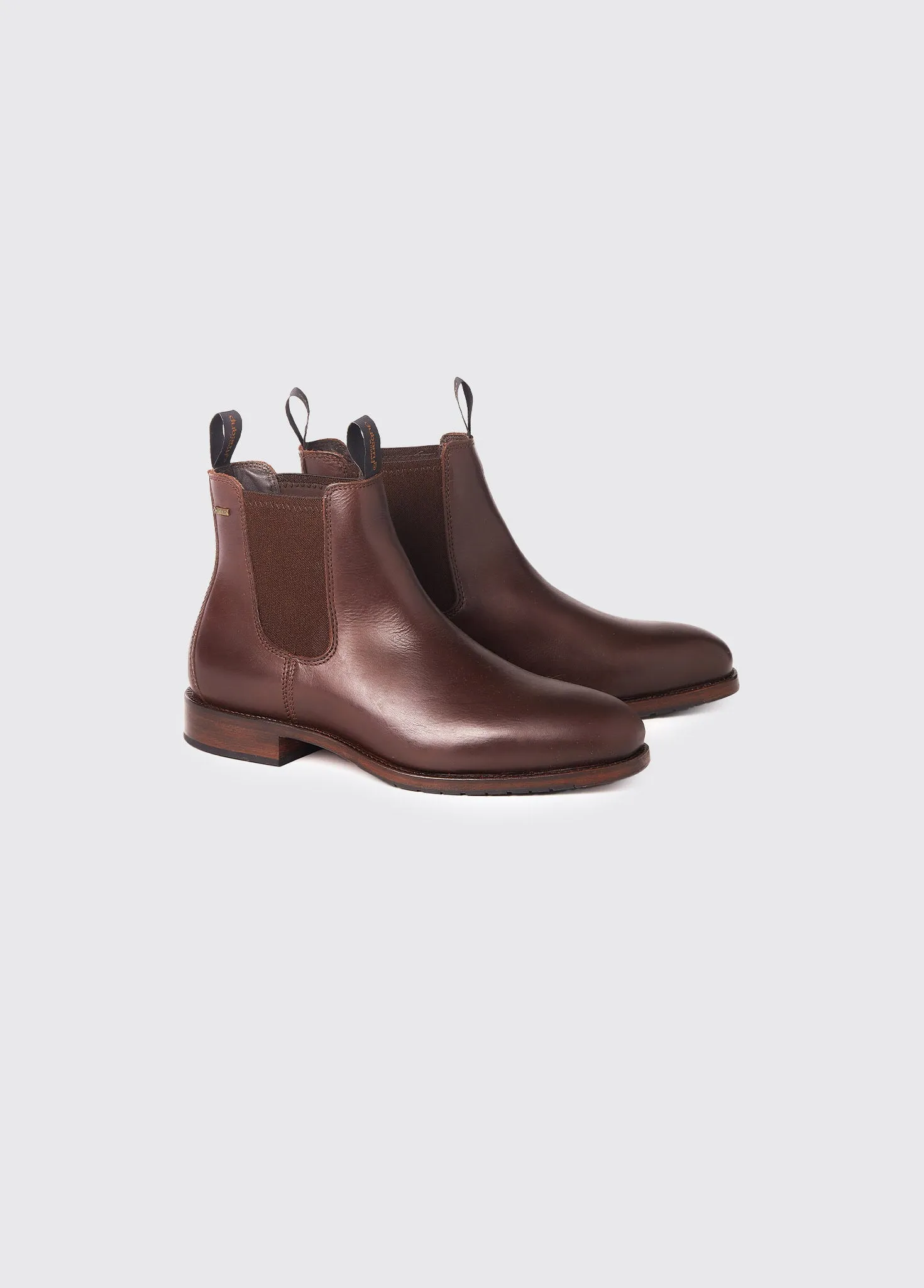 Kerry Leather Soled Chelsea Boot - Mahogany Insulated Weather Resistant User
