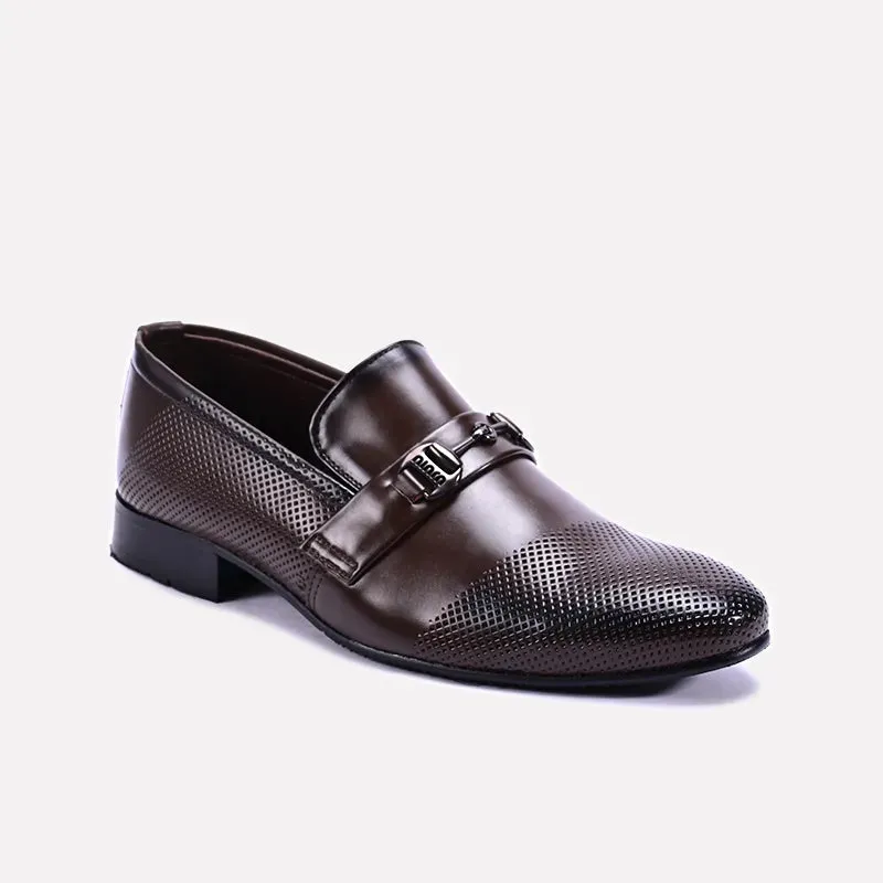 Dance Shade Kingswell Slip On Brown Dress Shoes 0111156