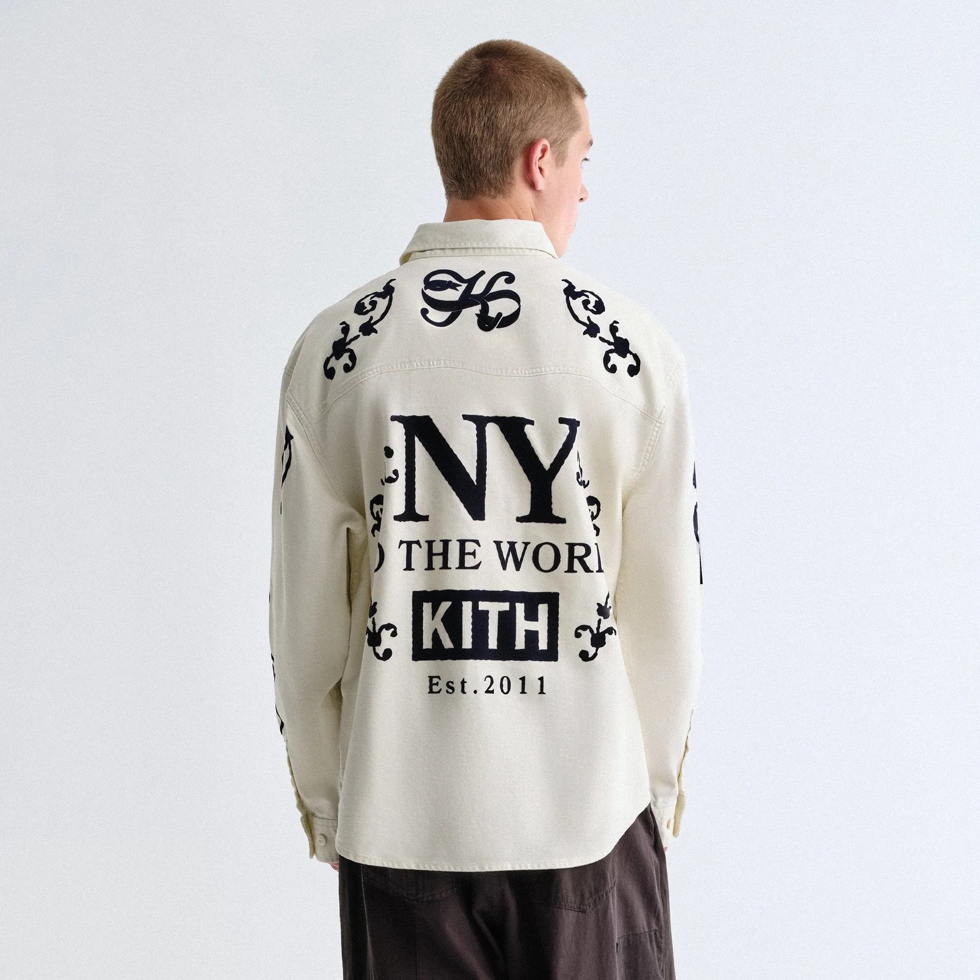 Kith Artisanal NY Graphic Apollo Shirt - Sandrift Anti Static Finish Waterproof Technology