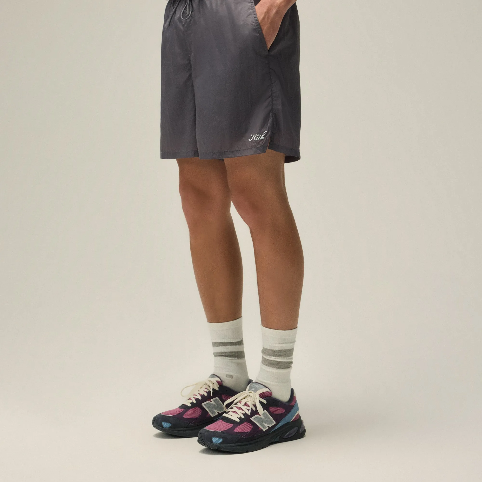 Kith Collins Swim Short - Thunder Cozy Fit Quick Release Closure