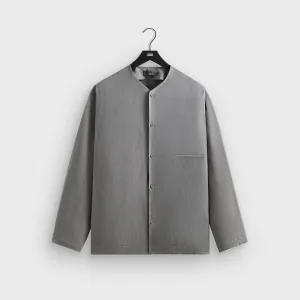 Hooded Comfort Fit Packable design Kith Cupro Linen Caelen Shirt - Fin