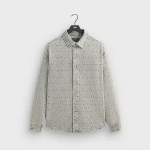 All Ground Anti Slip Cuffs Kith Jacquard Crest Denim Apollo Shirt - Atom