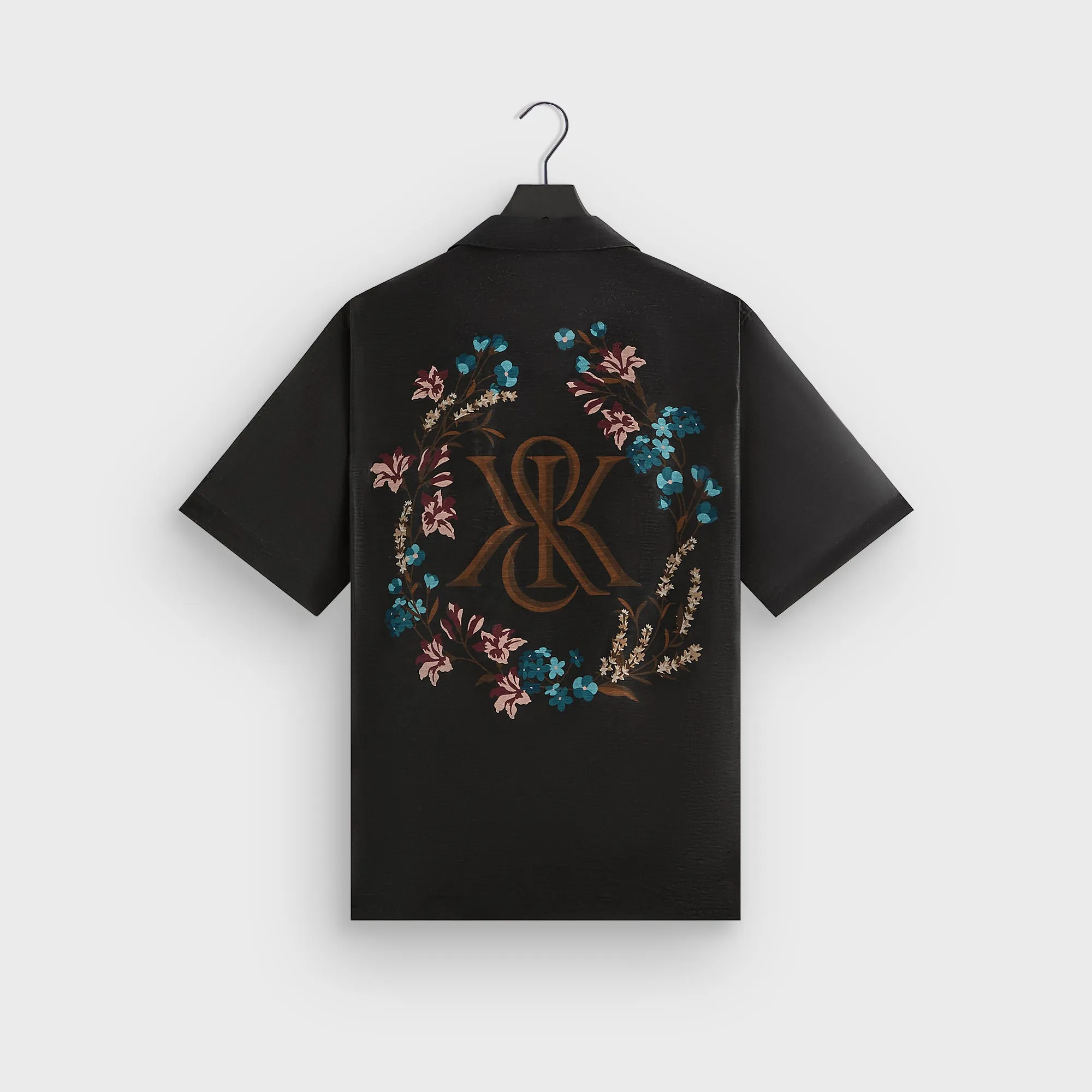 Clean Jacket Detail Compact Packable Feature Kith Linen Thompson Camp Collar Shirt - Black