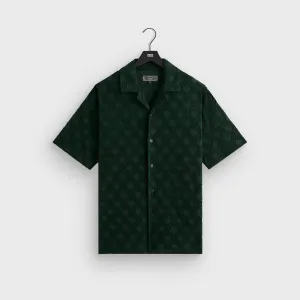 FleeceLined Kith Monogram Terry Thompson Camp Collar Shirt - Stadium