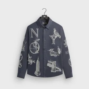Kith NY Symbols Graphic Apollo Shirt - Nocturnal Transitional Look Pastel Shade