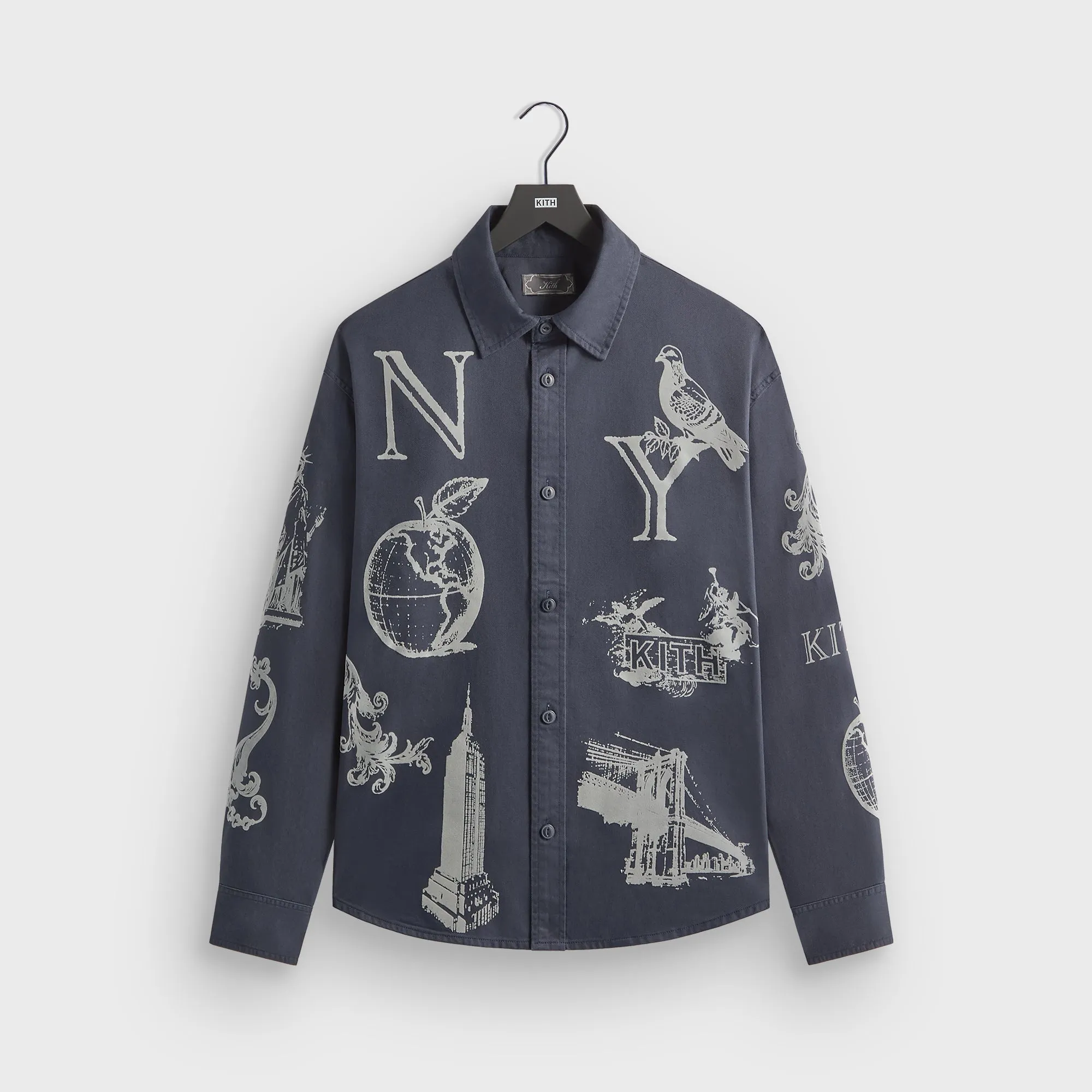 Kith NY Symbols Graphic Apollo Shirt - Nocturnal Transitional Look Pastel Shade