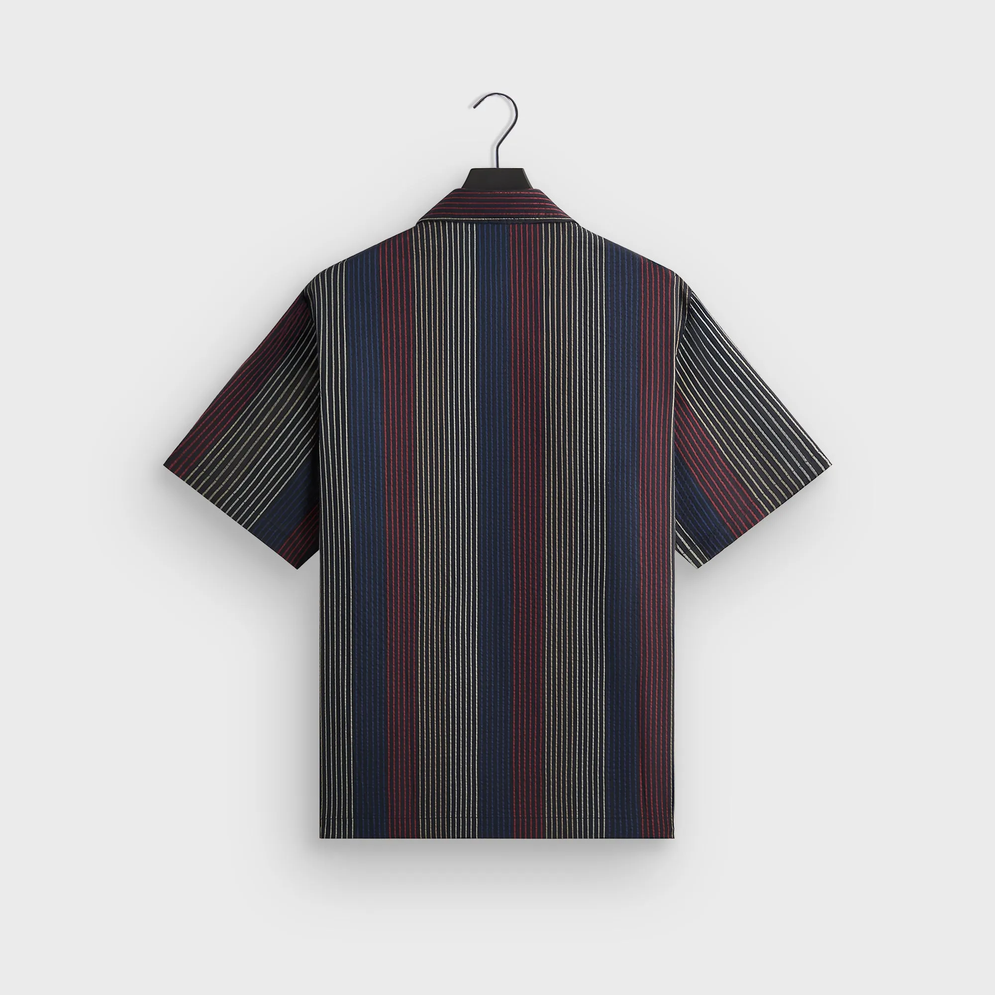 Kith Seersucker Boxy Collared Overshirt - Nocturnal Wind Stop