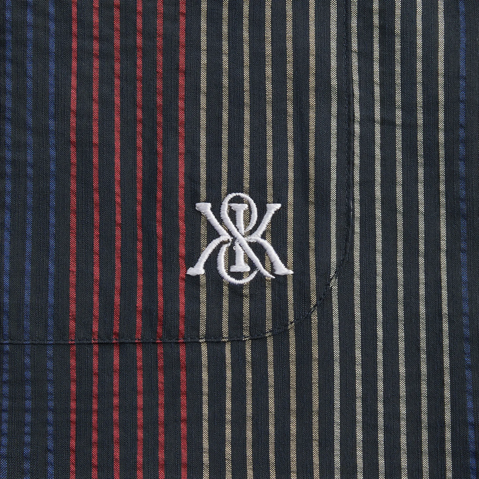 Comfortable fit Kith Seersucker Boxy Collared Overshirt - Nocturnal