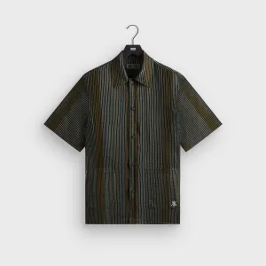 Kith Seersucker Boxy Collared Overshirt - Stadium Simple Look Casual Classic