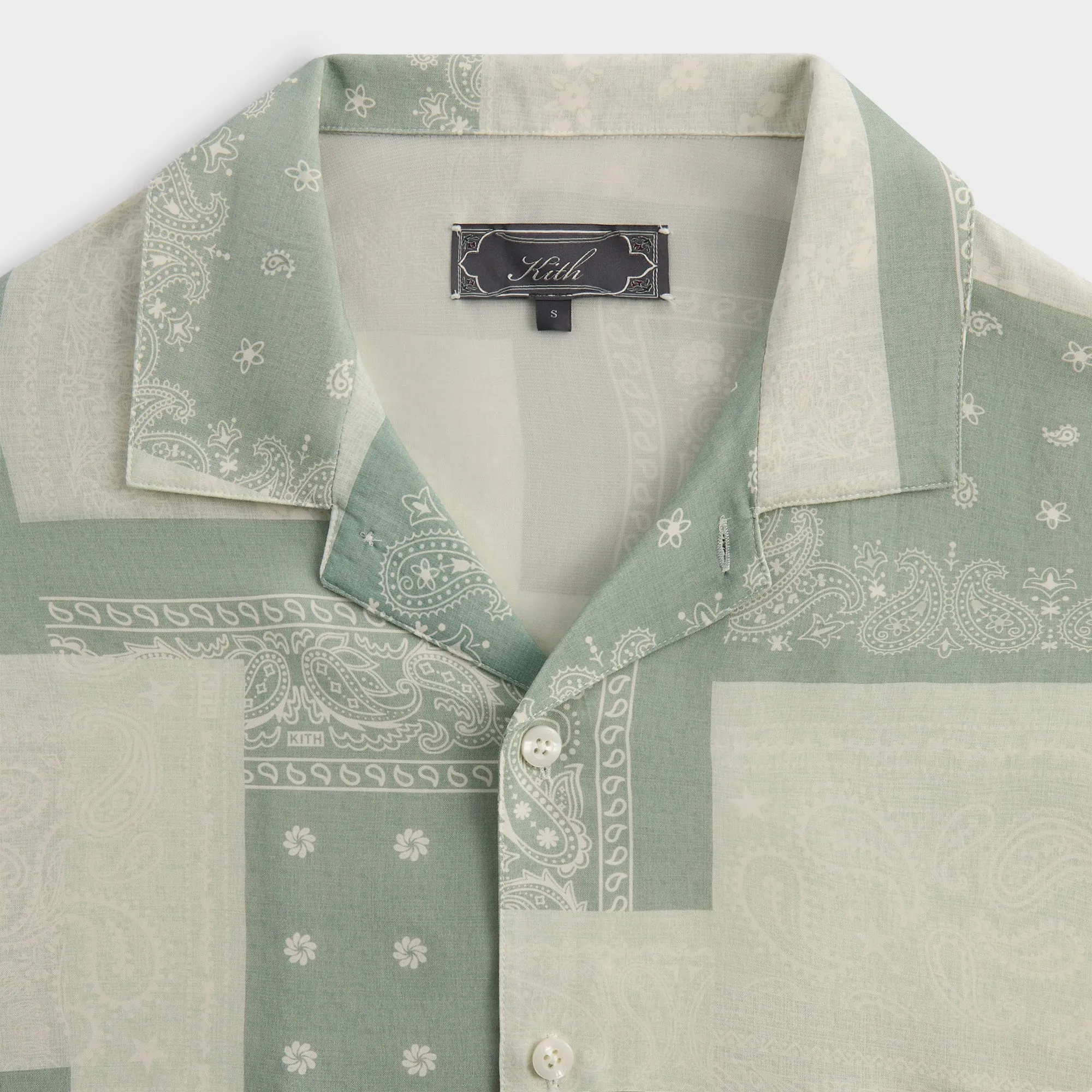 Kith Silk Lyocell Bandana Reade Shirt - Realm Windproof Material SeamlessBonding