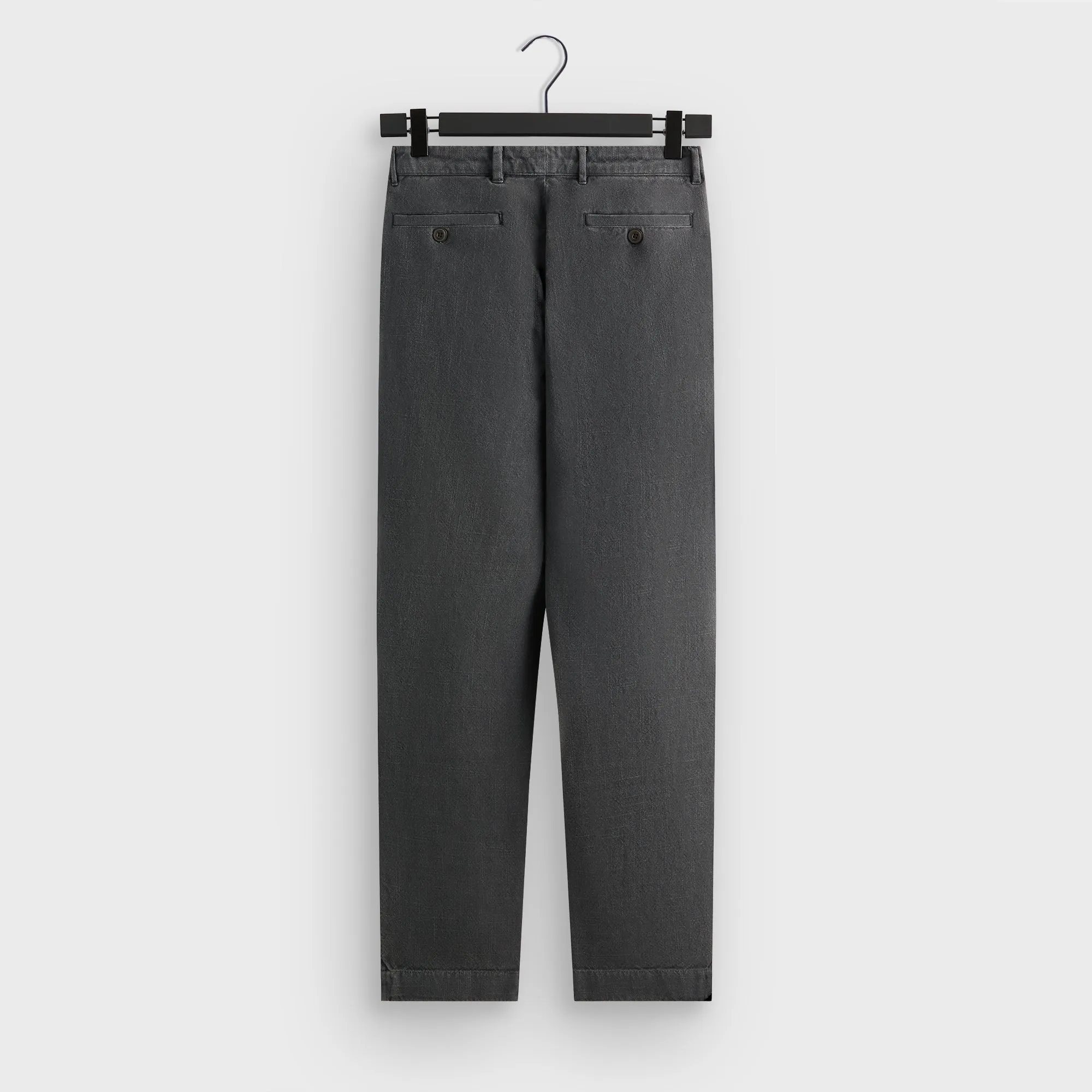 Comfortable Layering Slim Profile Kith Soft Woven Ari Trouser - Carbon