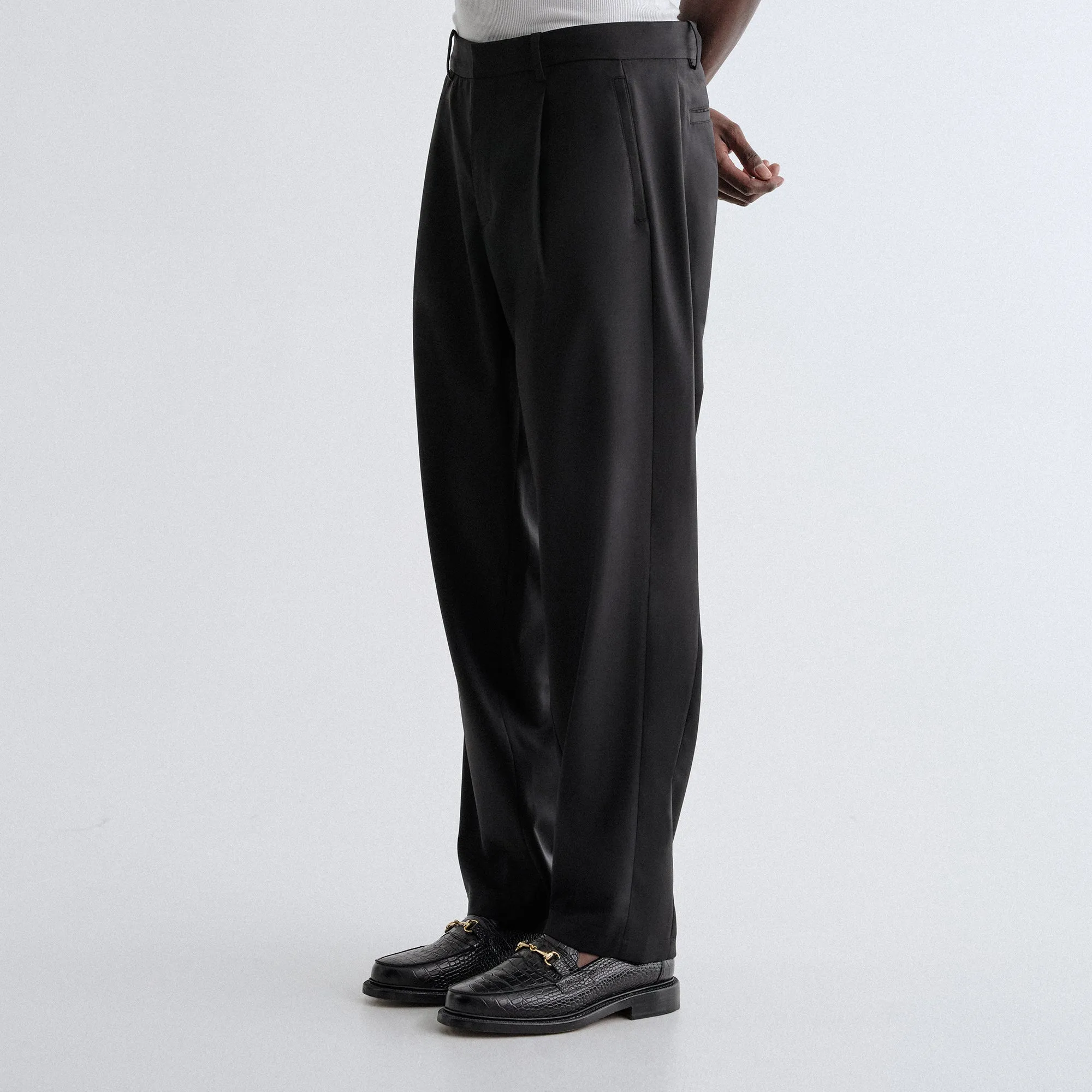 Kith Tropical Wool Callum Trouser - Black Breathable fabric