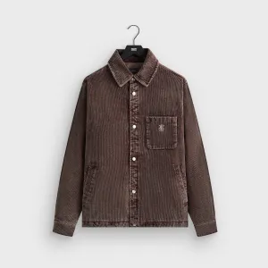 Roll Up Storage Design HeatRetentionTechnology Kith Washed Corduroy Brixton Puffed Shirt Jacket - Saddle
