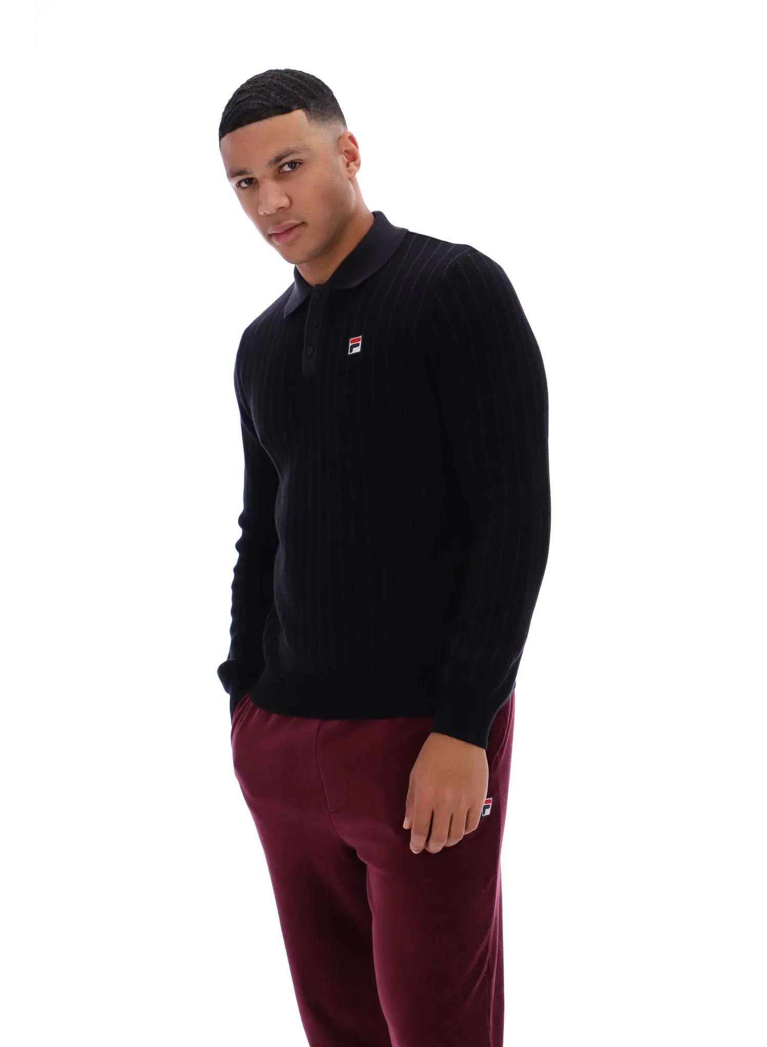 Kobe Striped Knit Polo semi-formal style Slim Fit Design