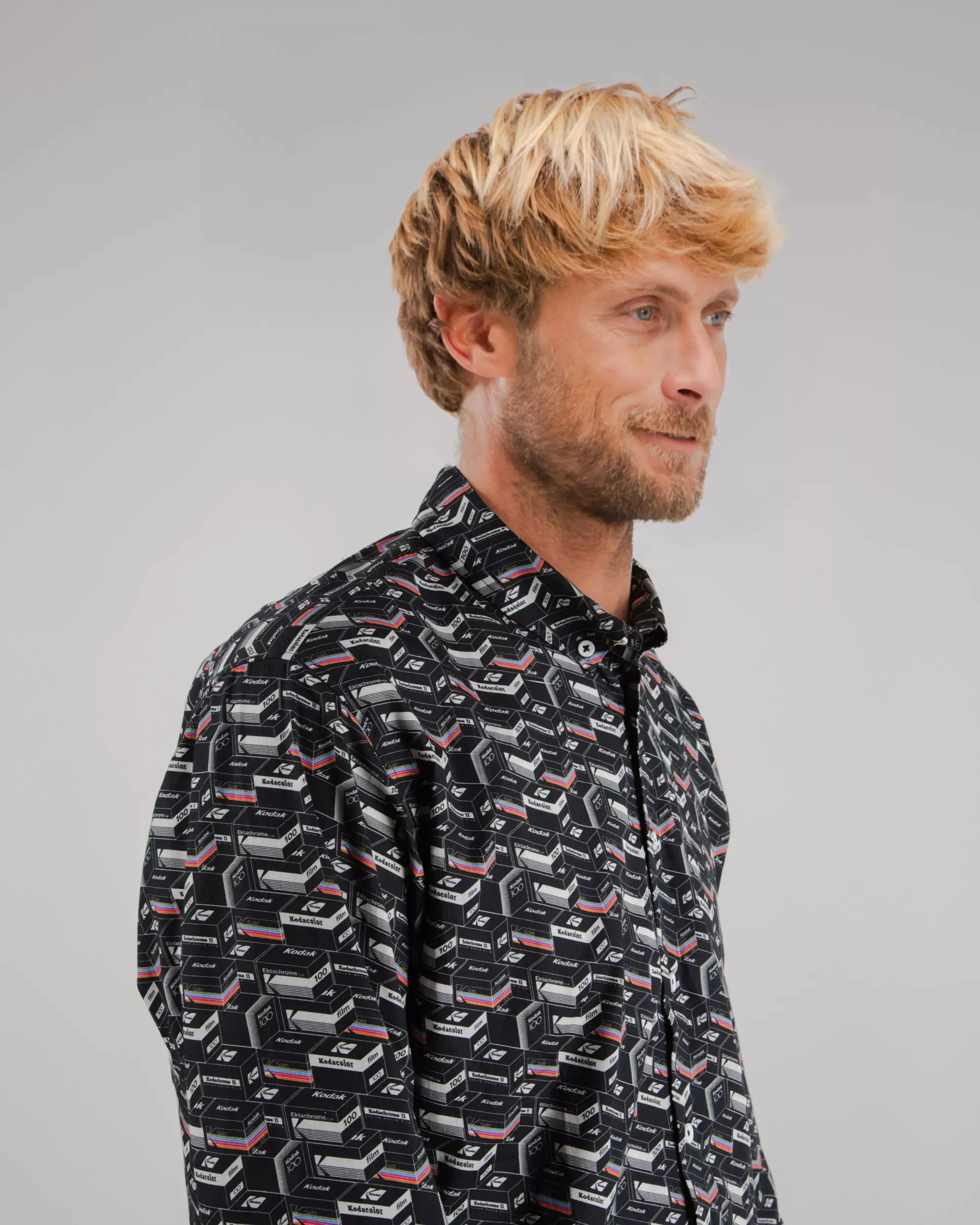 Kodak Film Shirt Black Casual Style Light Wear