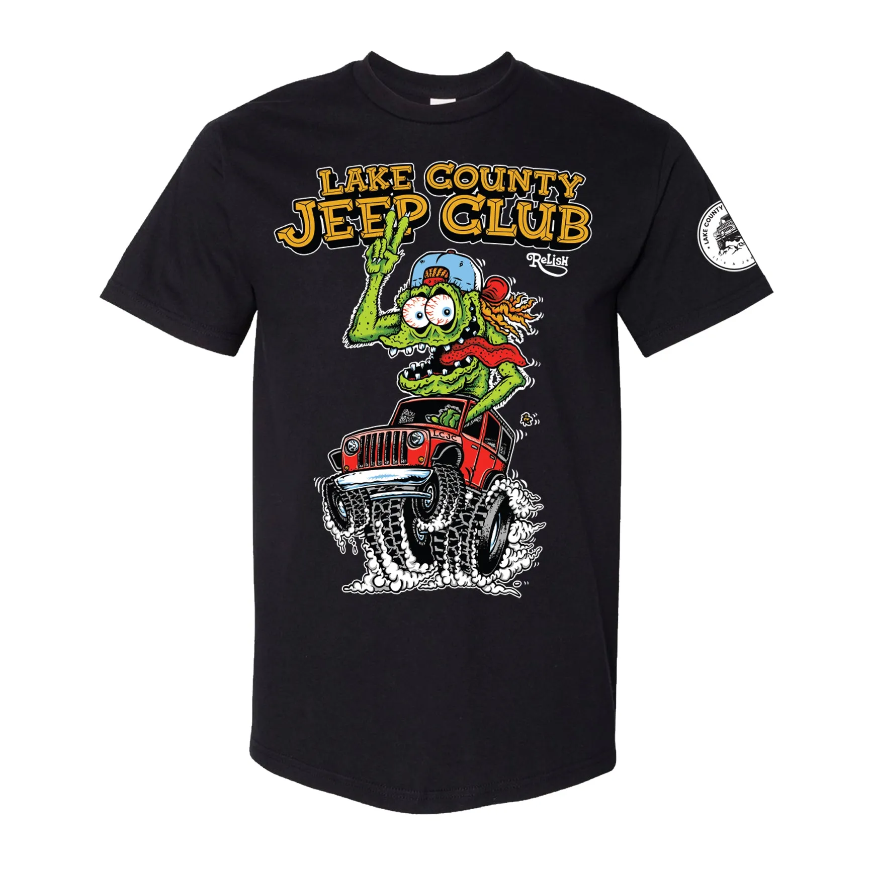 Lake County Jeep Club - Fink tee High Density Fabric Non Toxic Printing