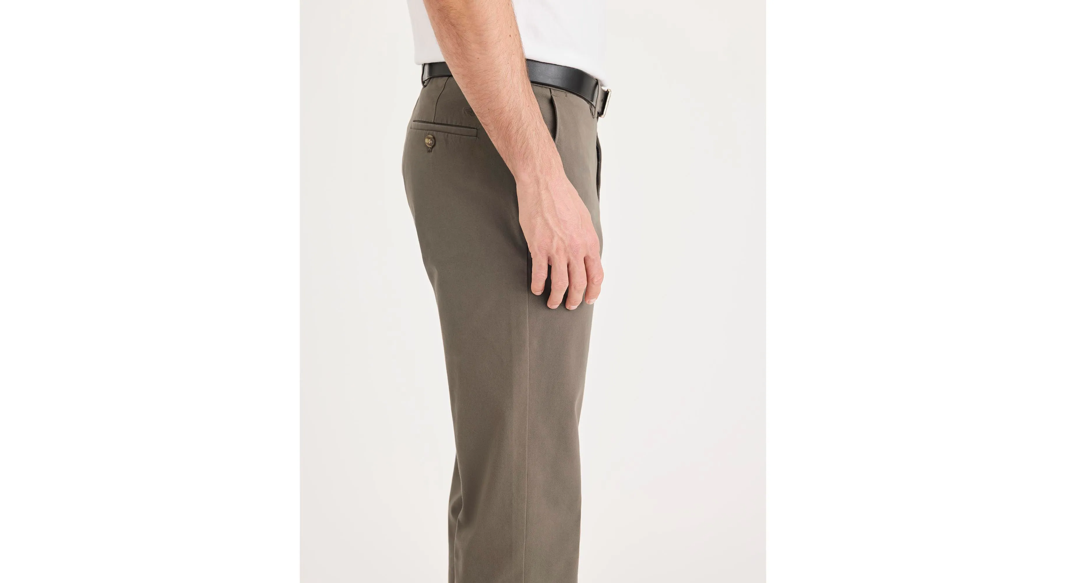 Crafted Khaki Pants, Slim Fit Lightweight Wear Stretch Waist
