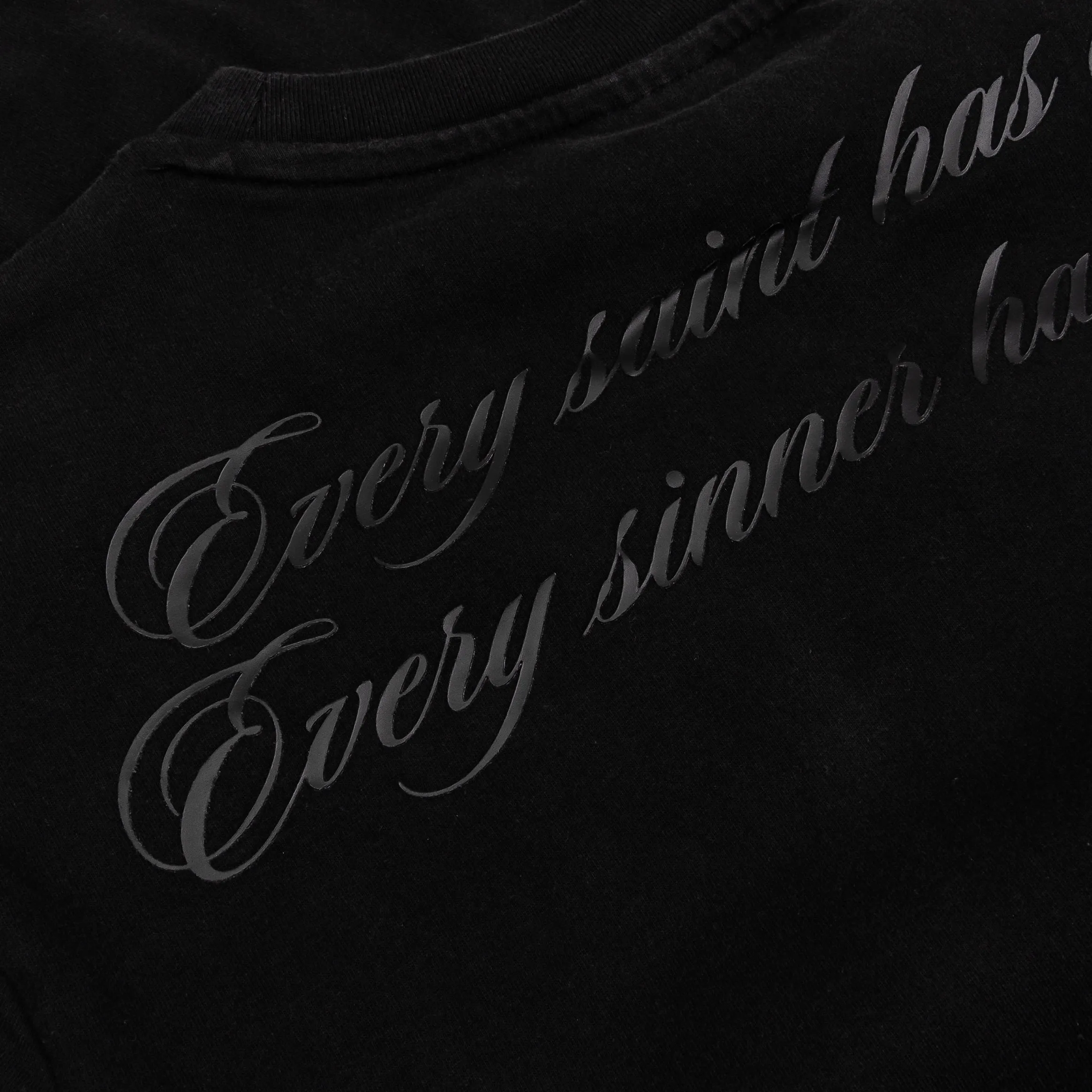 Last Supper Mens Short Sleeve Shirt (Washed Black) Sleep