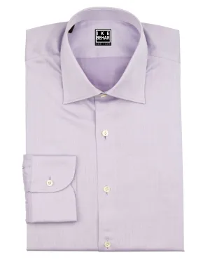 Lavender Twill Dress Shirt Smooth Seam Finish