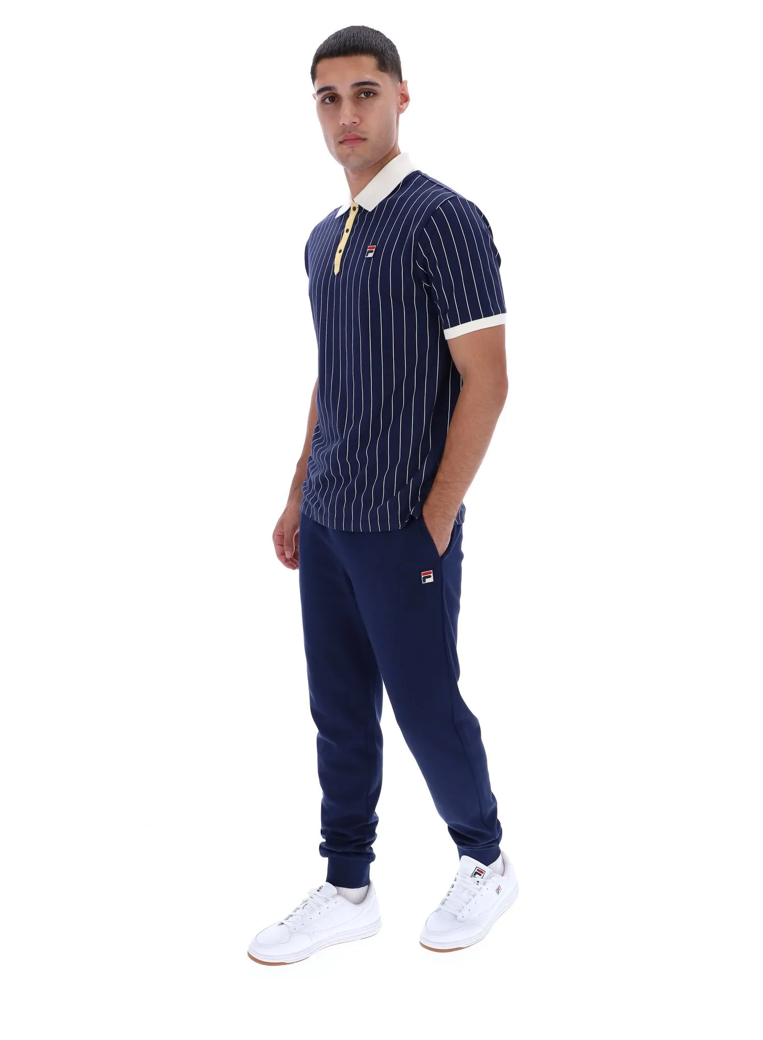 Fade Resistant Dye BB1 Classic Vintage Striped Polo