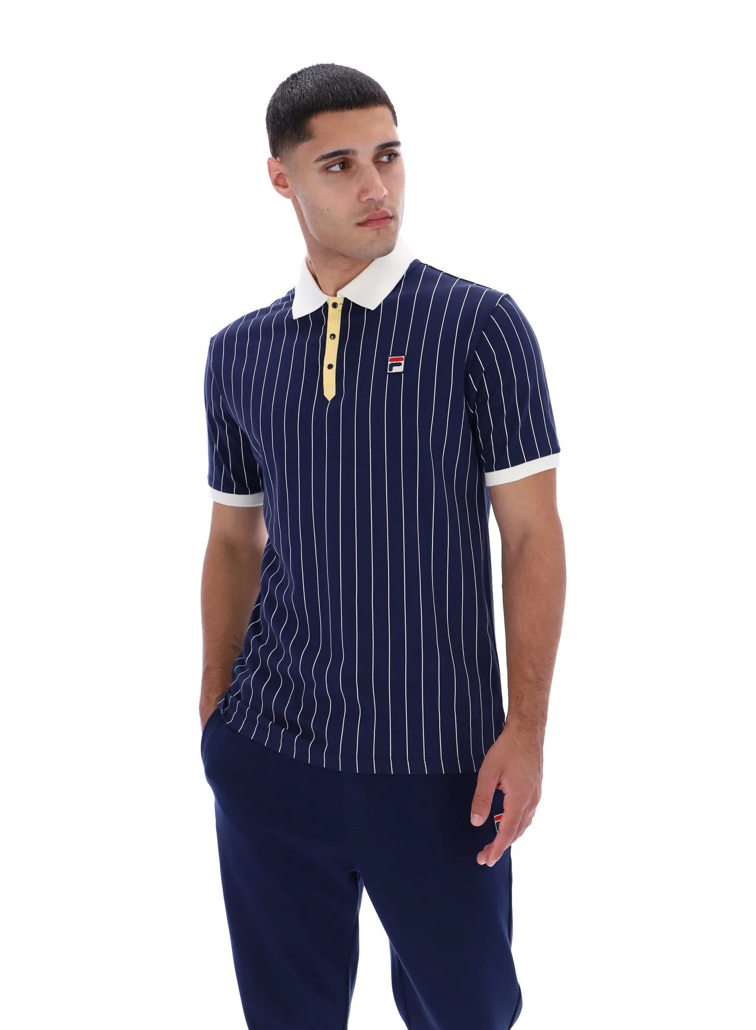 Layered Look Wear VintageWash BB1 Classic Vintage Striped Polo