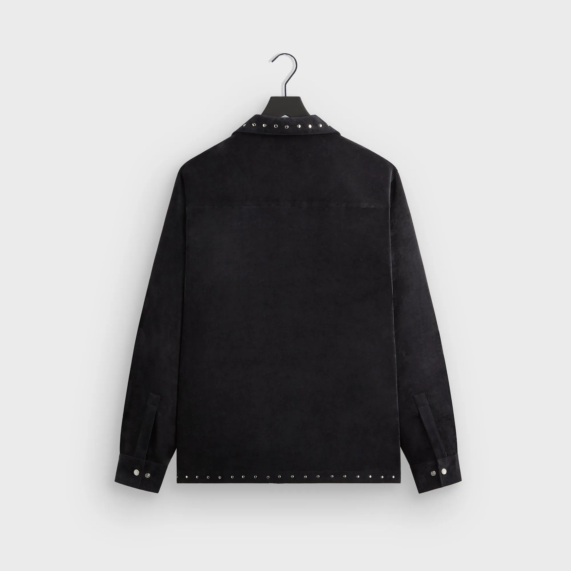 Sun Protective Fabric &Kin Sawyer Long Sleeve Camp Collar Shirt - Black