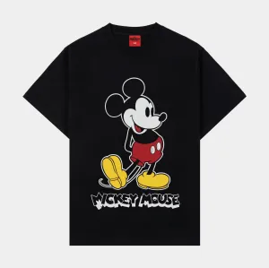 Fashion Top Disney Mickey and Friends By Shoe Palace Mickey Evolution Mens Short Sleeve Shirt (White/Black)