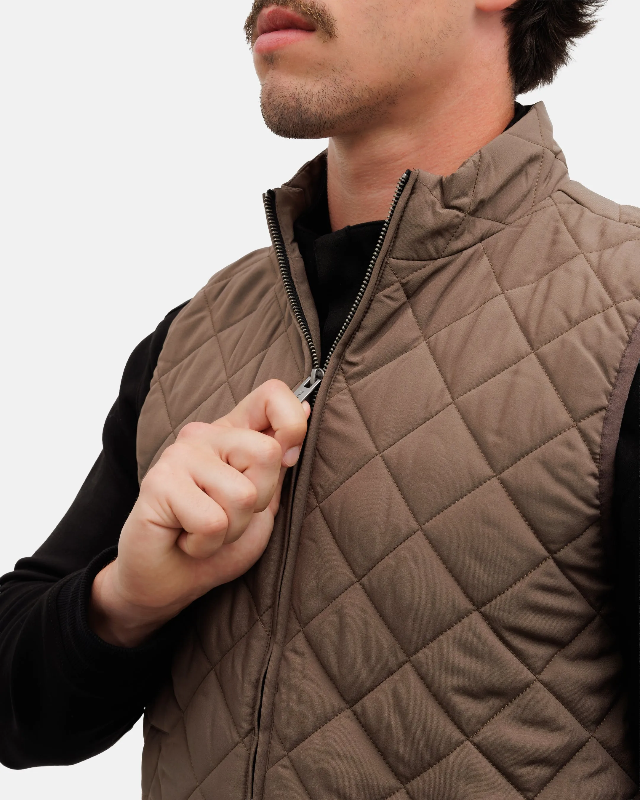Crosscut Men's Quilted Vest - Iron Range Eco Friendly Production AllDay Comfort Design