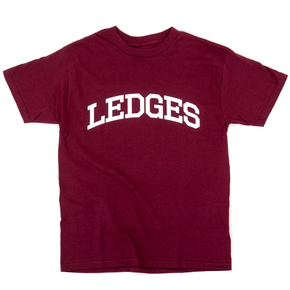 Ledges T-Shirts (Burgundy) Summer Style