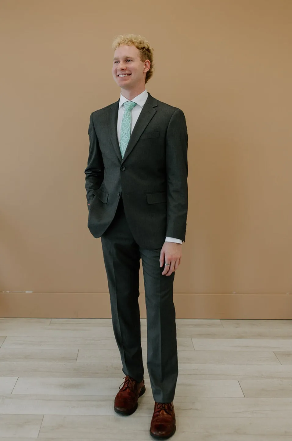 Legacy Suit Pant Charcoal RecycledPolyester