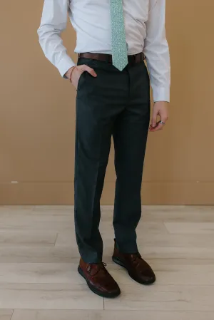 HiddenDrawcord Polyester fabric Legacy Suit Pant Charcoal