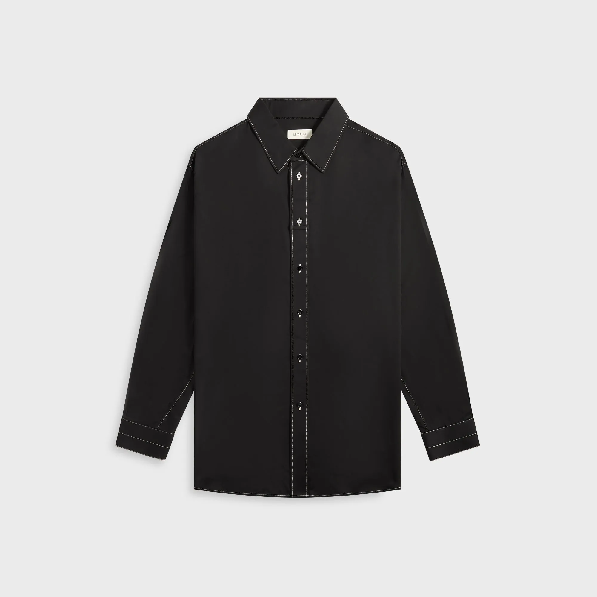 Lemaire Loop Shirt - Black Non Chafing Neckline Breathable Design