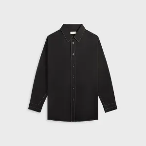 Lemaire Loop Shirt - Black Non Chafing Neckline Breathable Design