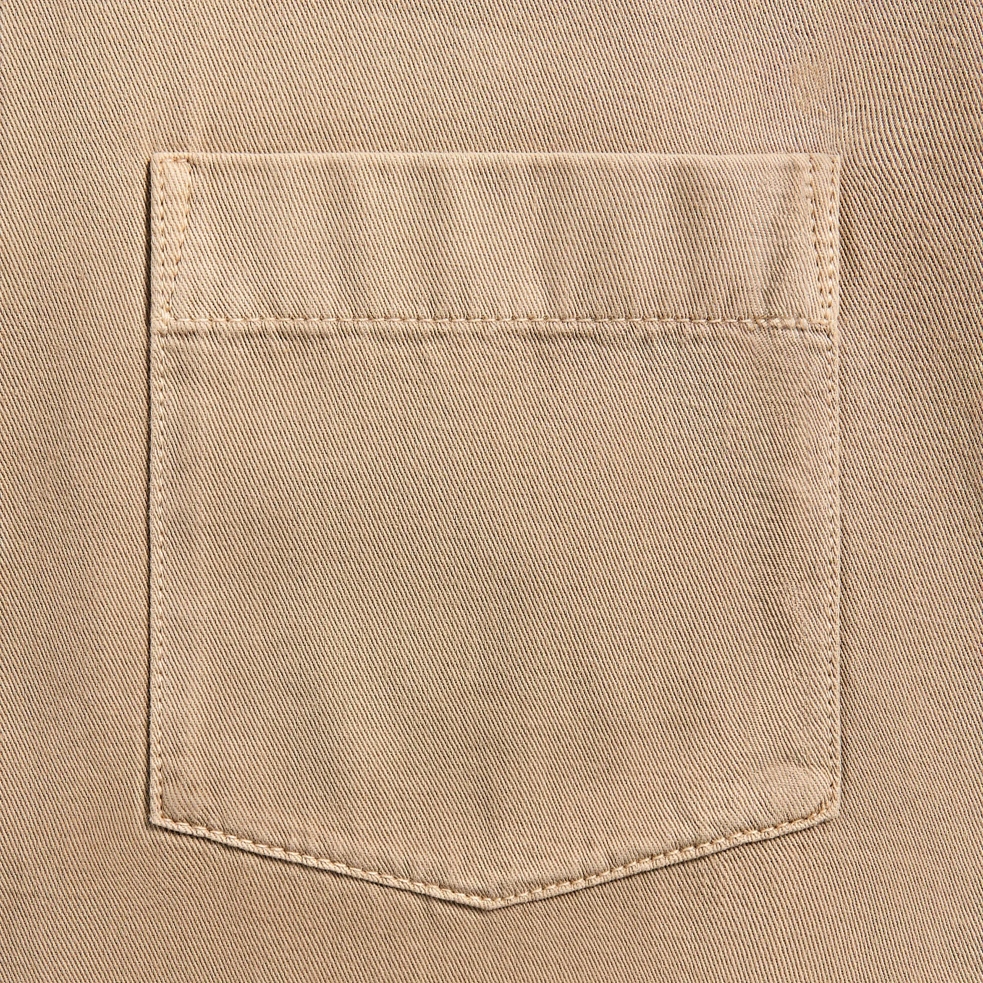 Lemaire Short Sleeve Denim Shirt - Natural Beige Subtle Color Tone