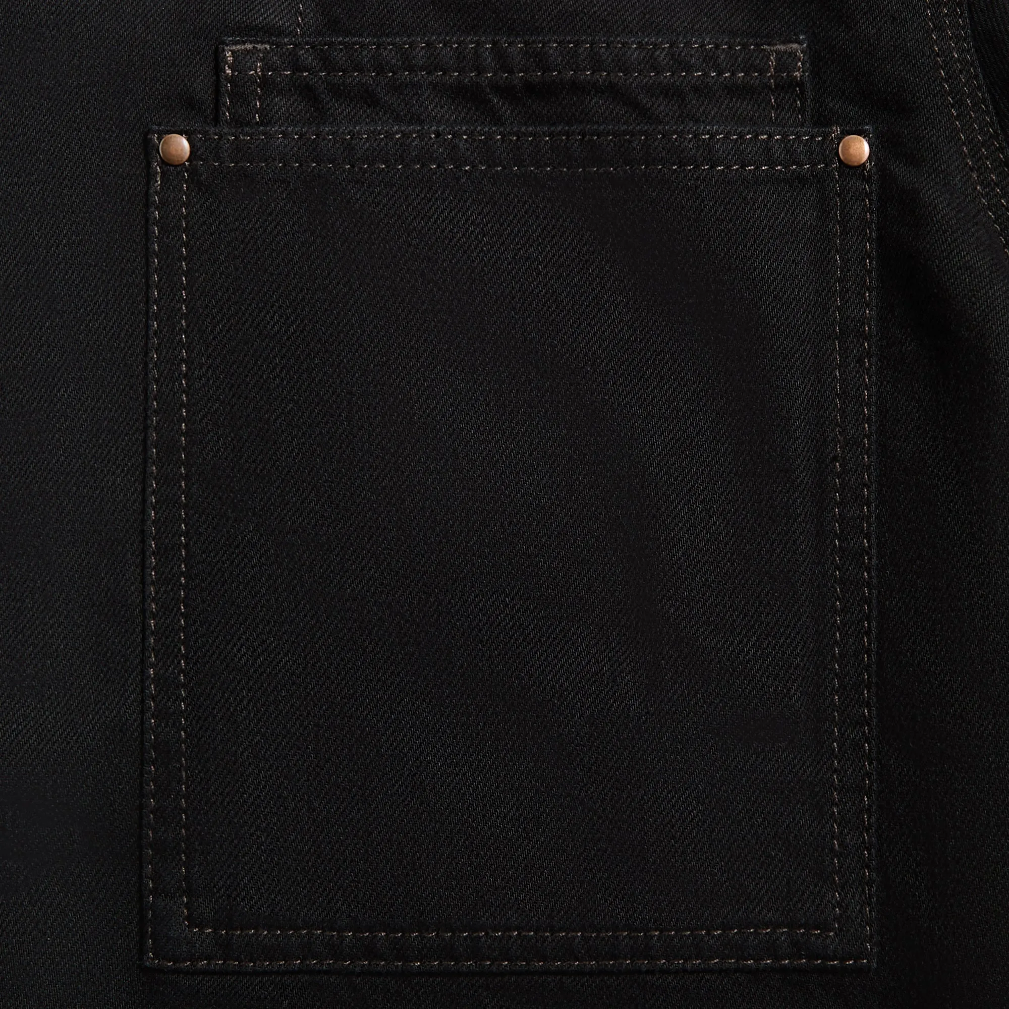 Layering Compatible Cut Lemaire Workwear Overshirt - Black