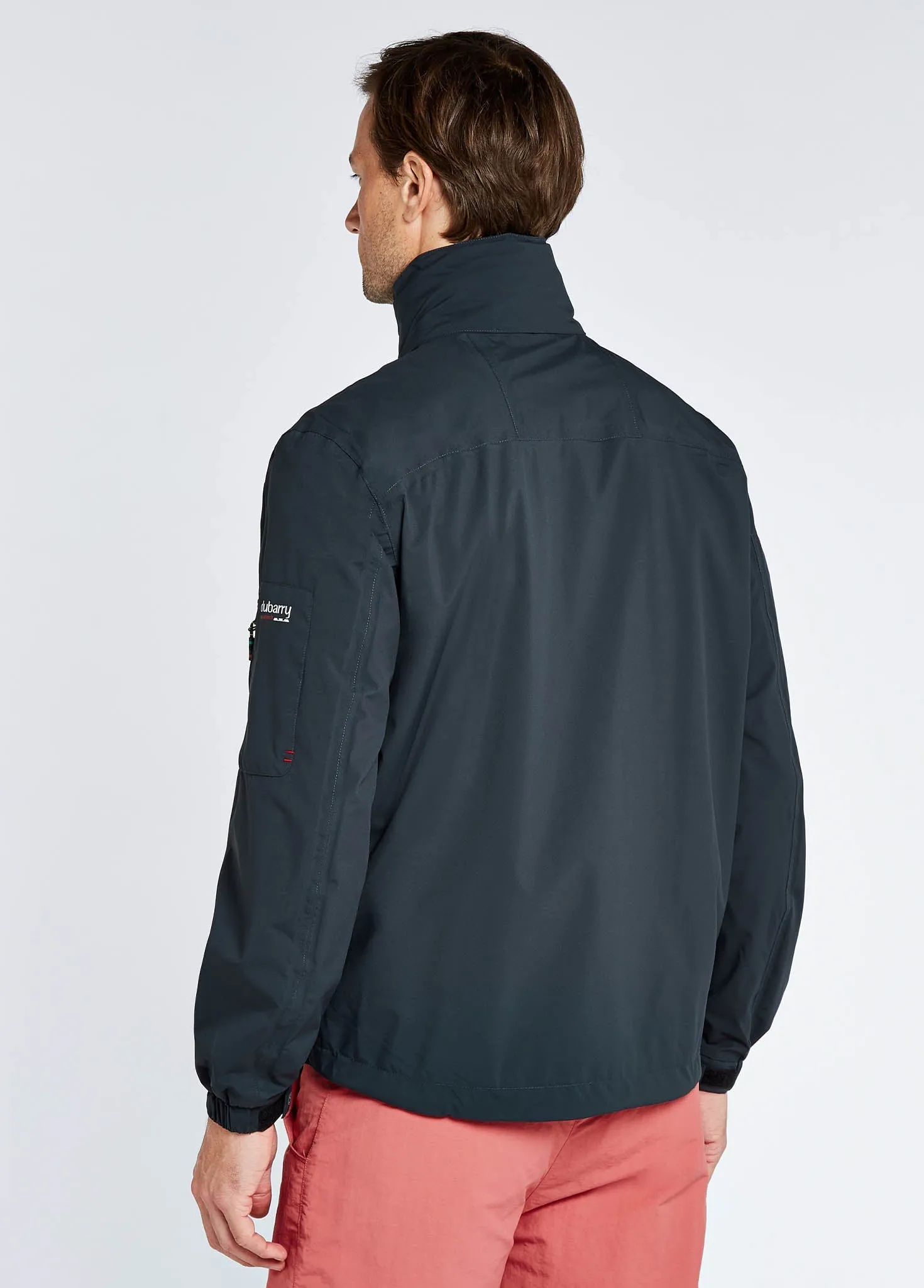 Levanto Men's Crew Jacket - Graphite Four Way Stretch Reinforced Collar Structure