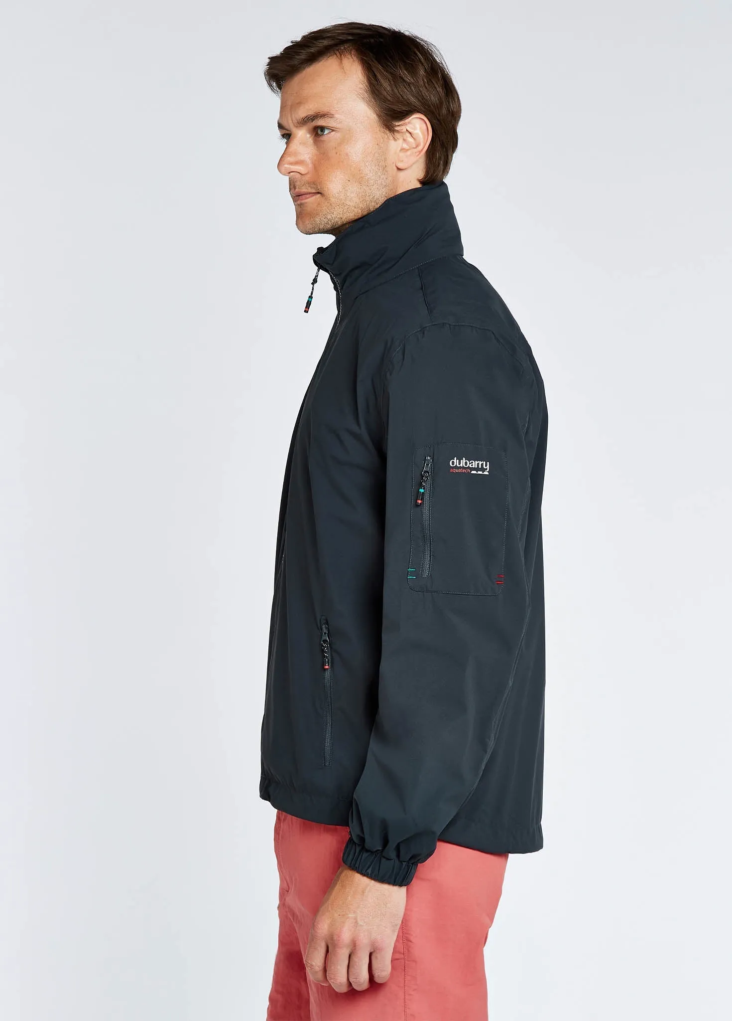 Zippered Vents Outer Chill Piece Levanto Men's Crew Jacket - Graphite