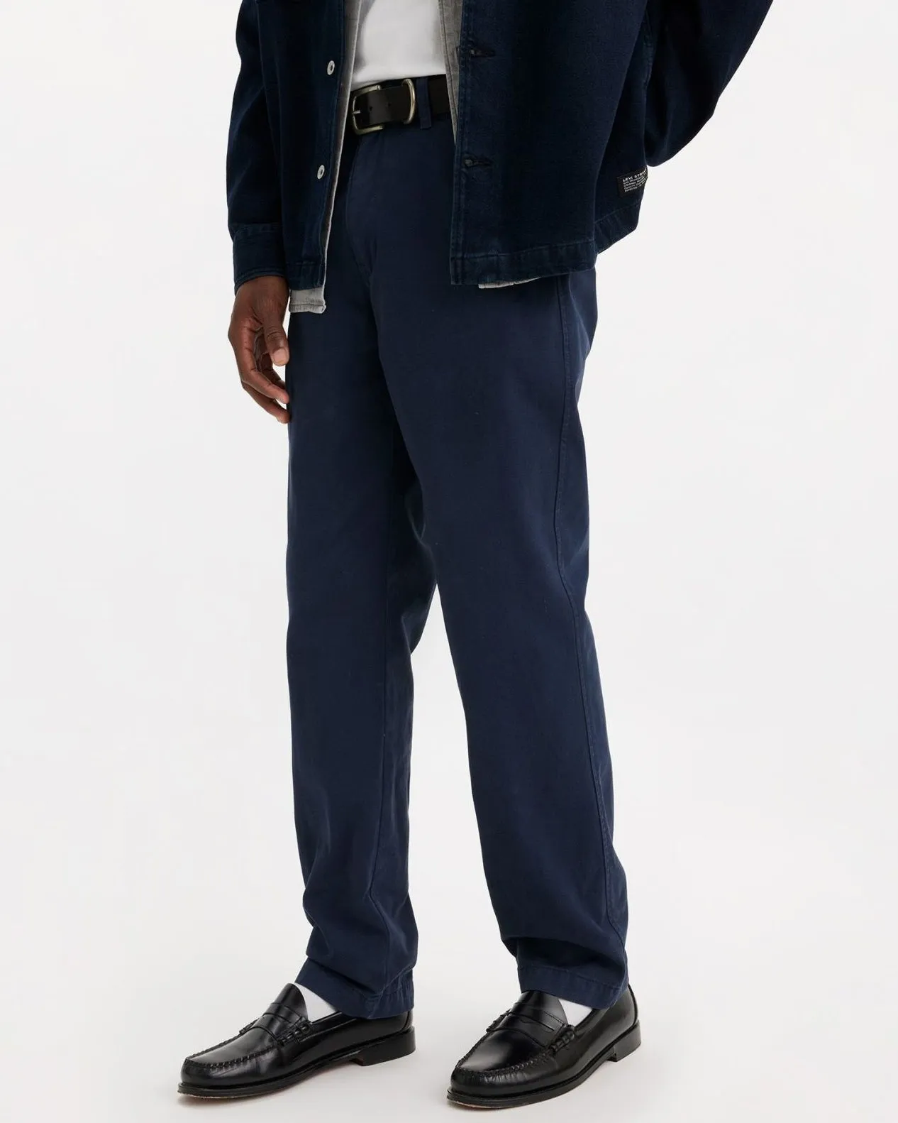 Levi's? XX Chino Authentic Straight Mens Chinos - Navy Blazer Soft GD Modern Silhouette