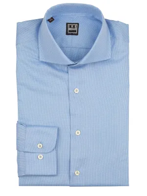 Light Blue Panama Texture Weave Dress Shirt Unmatched comfort