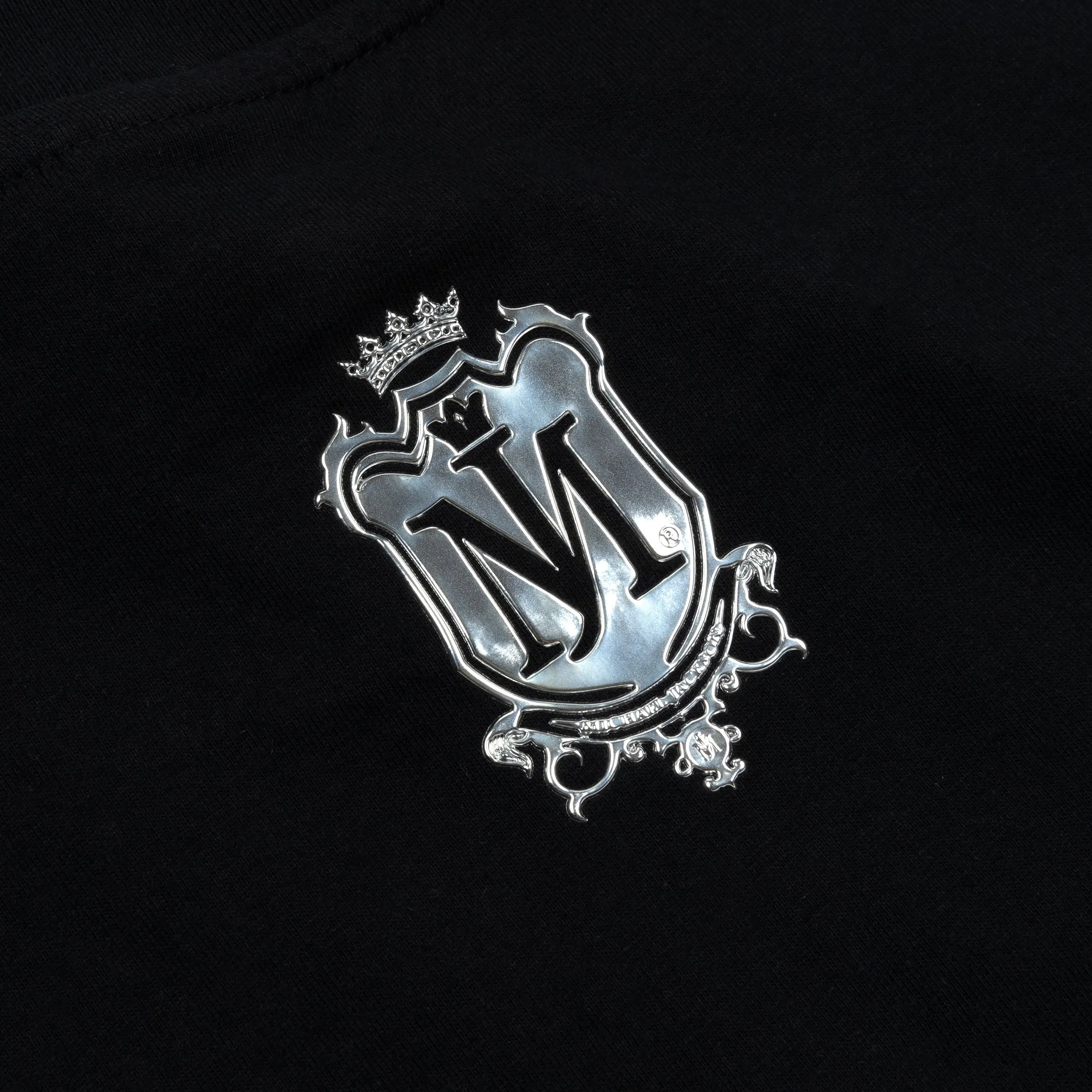 Brushed Interior Lining proper length SP x Michael Jackson Moonwalk Mens Short Sleeve Shirt (Black/White)