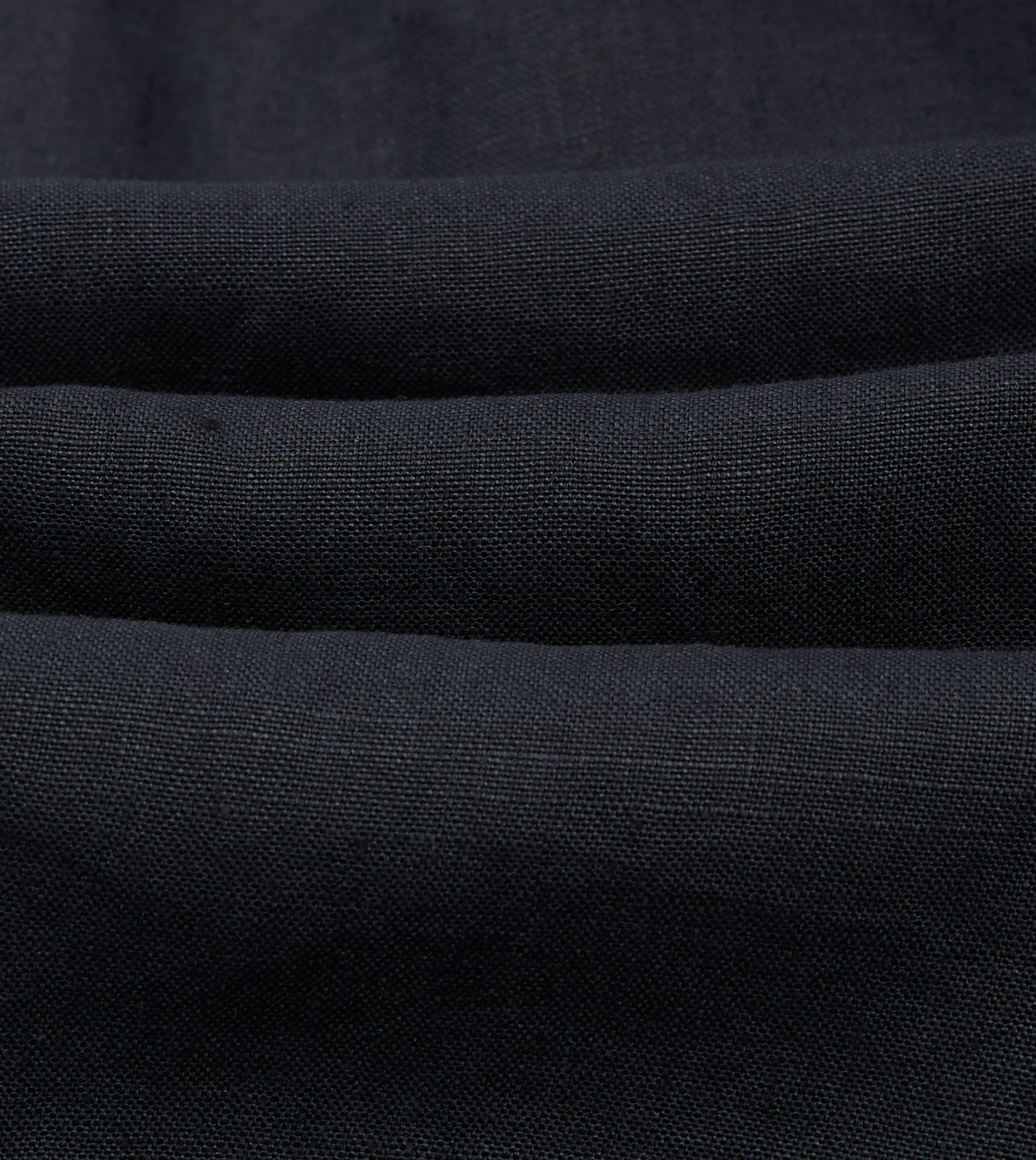 Navy Linen Double-Breasted Tailored Jacket quick dry Layered Comfort Look